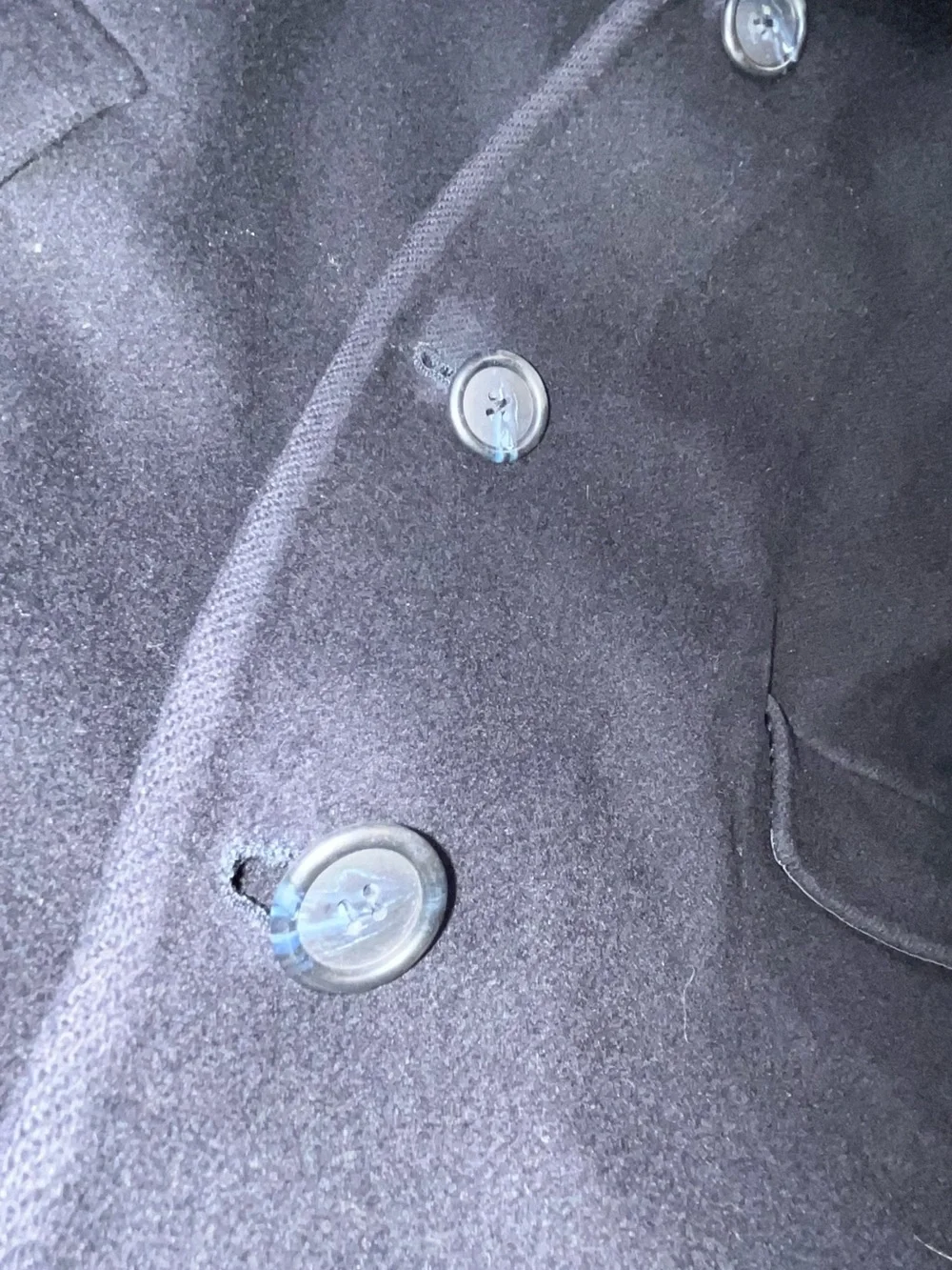 Vintage Wallachs Hart Schaffner Marx Black Wool Pea Coat